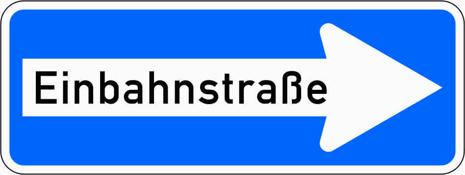 Einbahnstraße rechts (220-20)